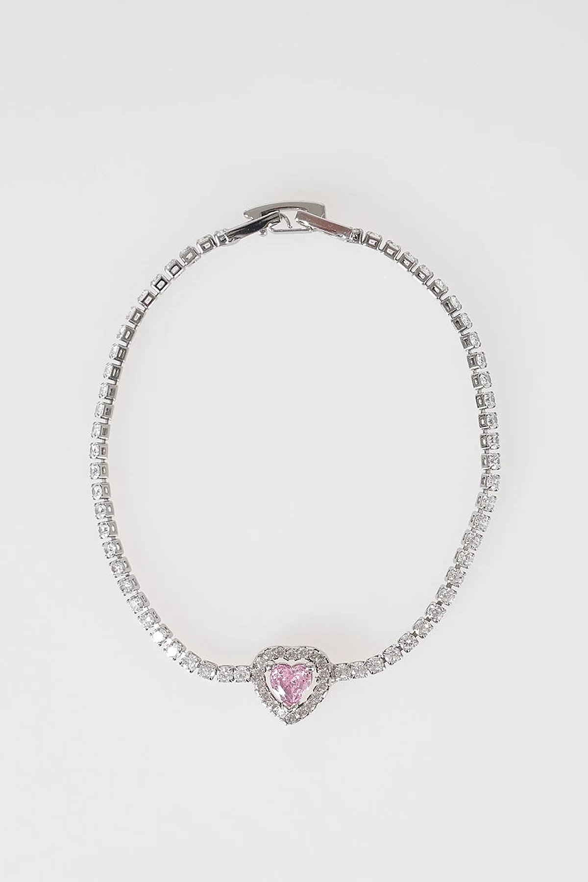 Heart Detail Bracelet Silver