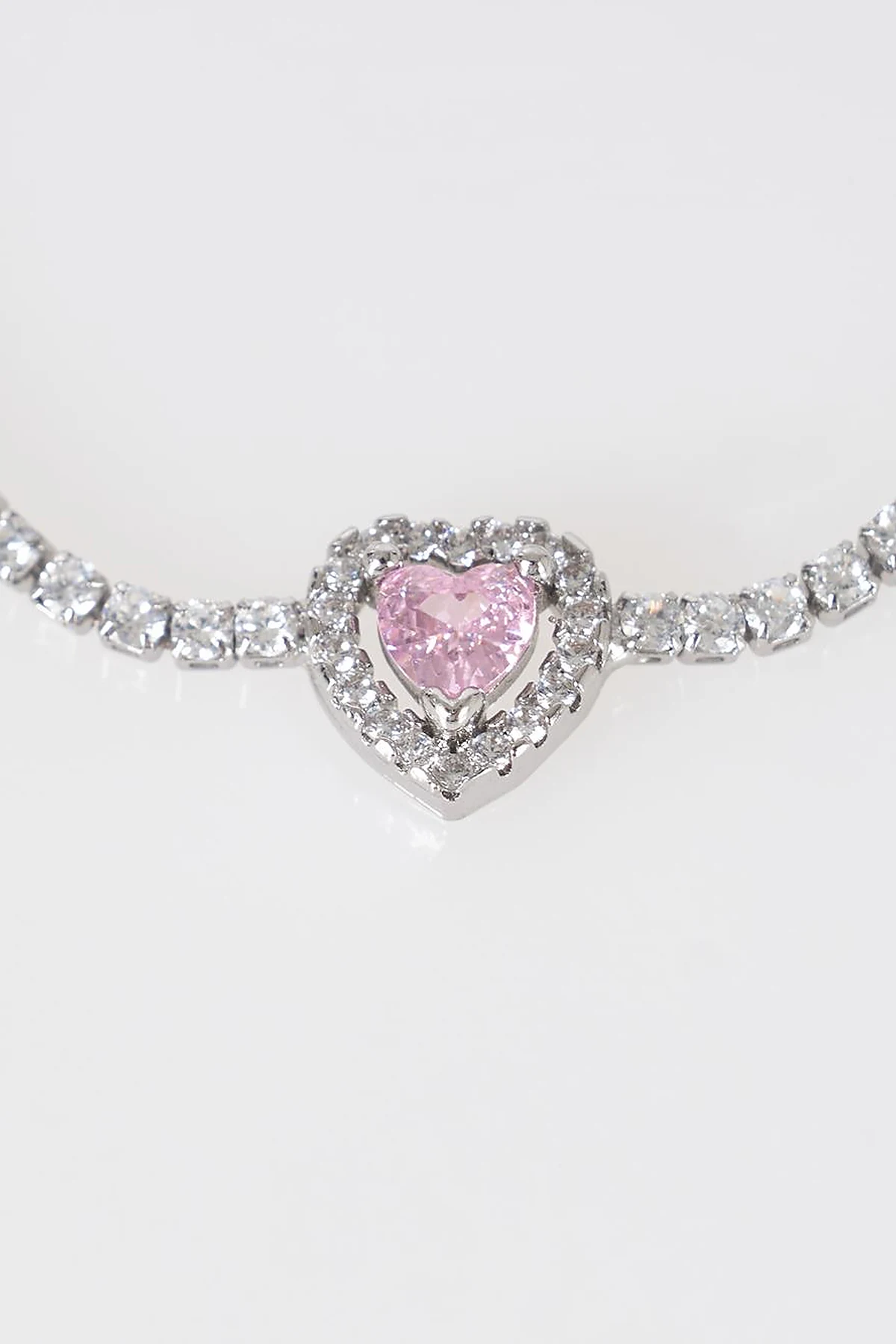 Heart Detail Bracelet Silver