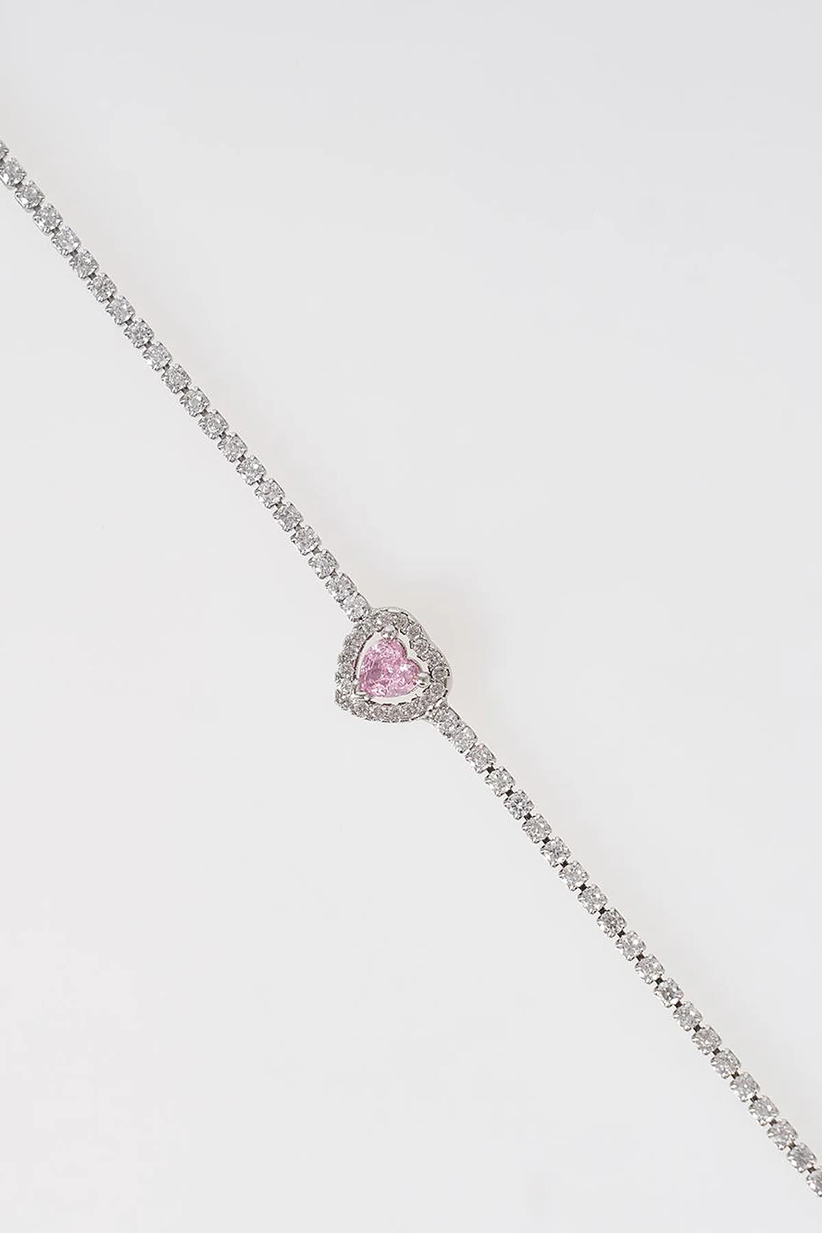 Heart Detail Bracelet Silver