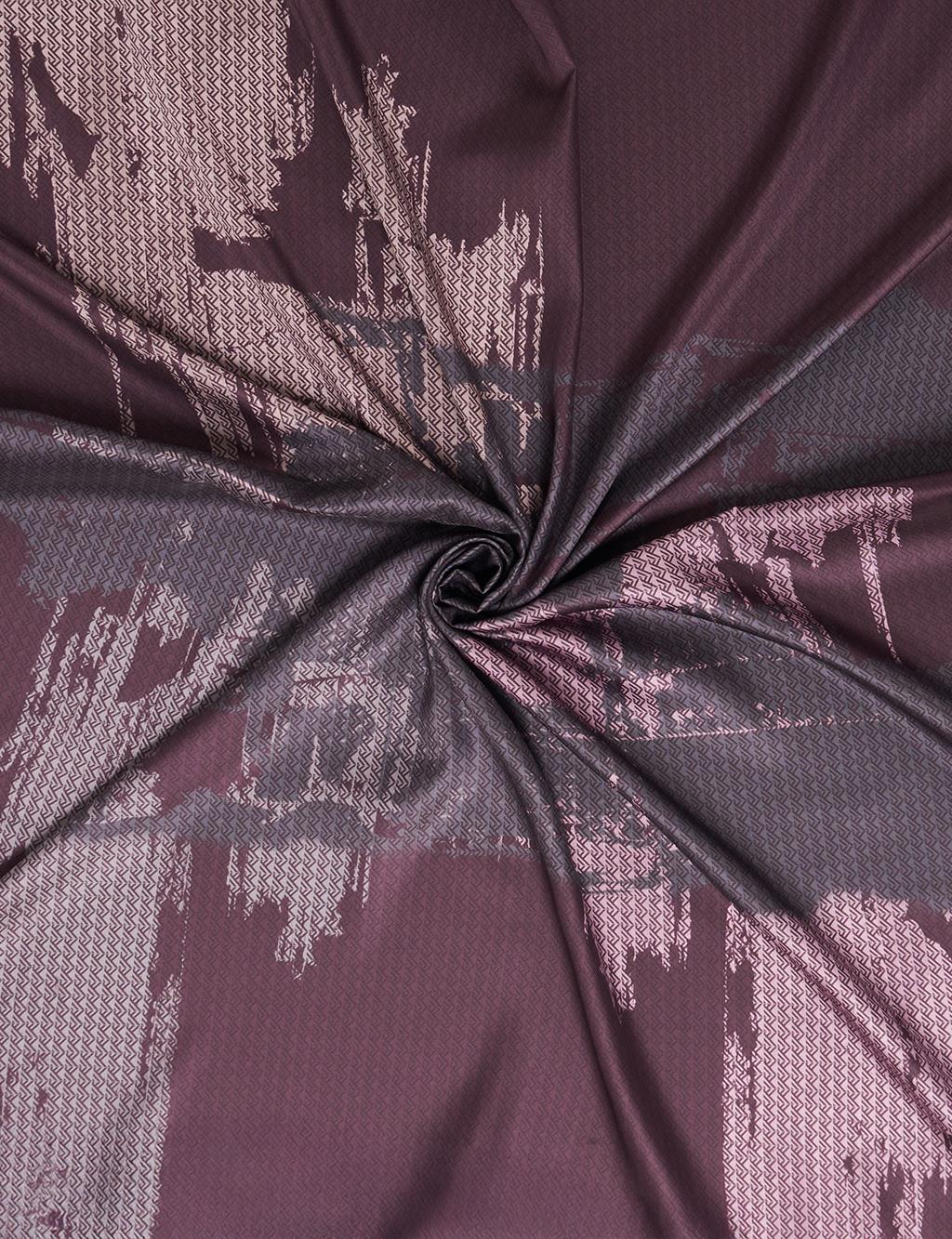 Fırça Desen Twill Eşarp Bordo