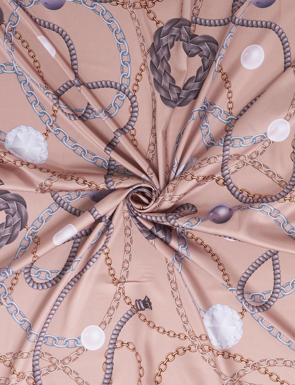 Heart Detail Scarf Beige