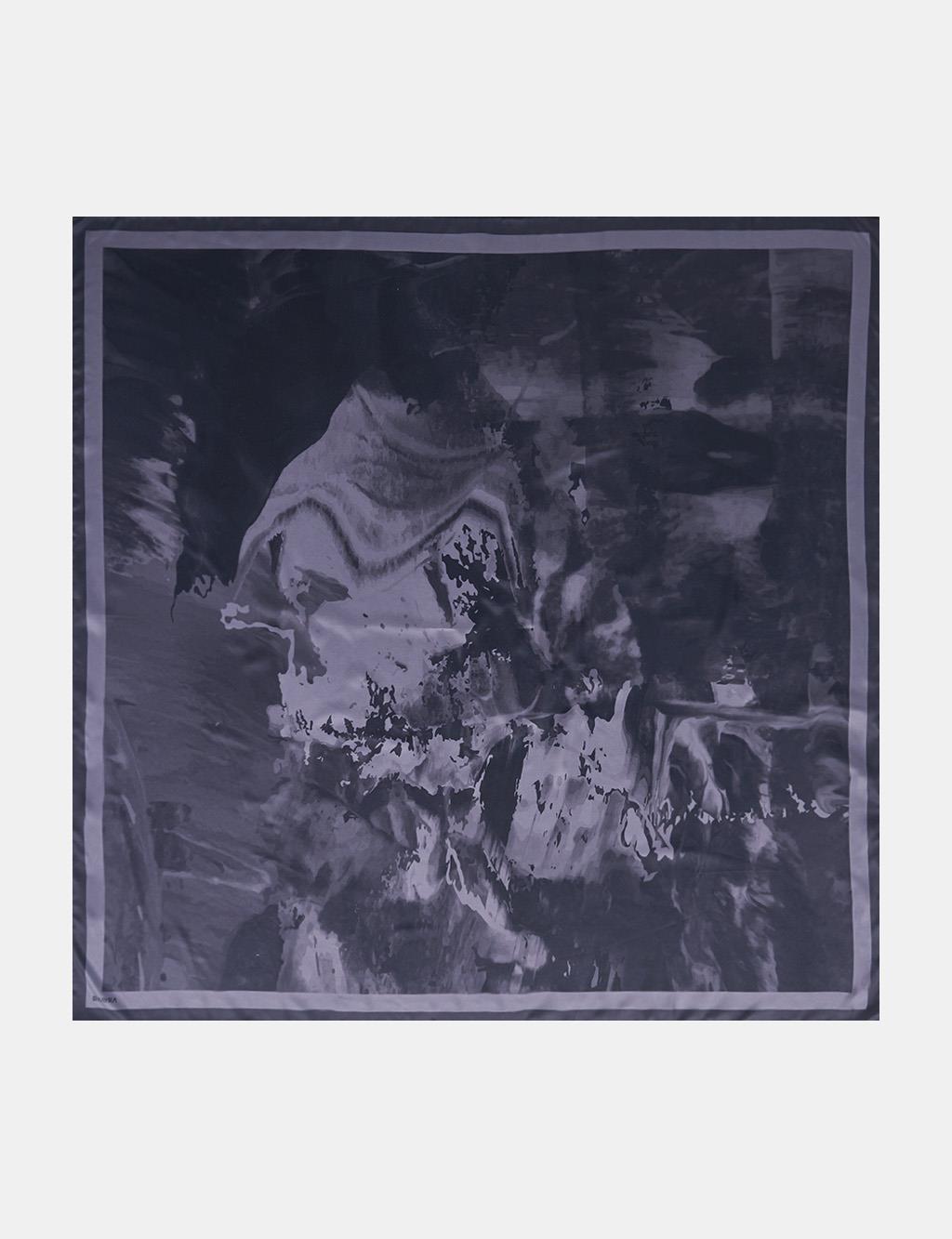 Paint Pattern Scarf Black