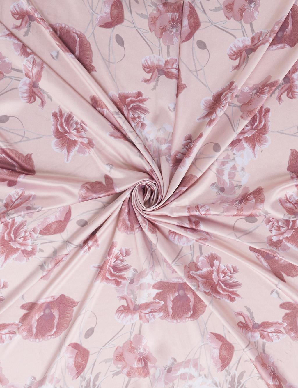 Mini Floral Pattern Scarf Dusty Rose