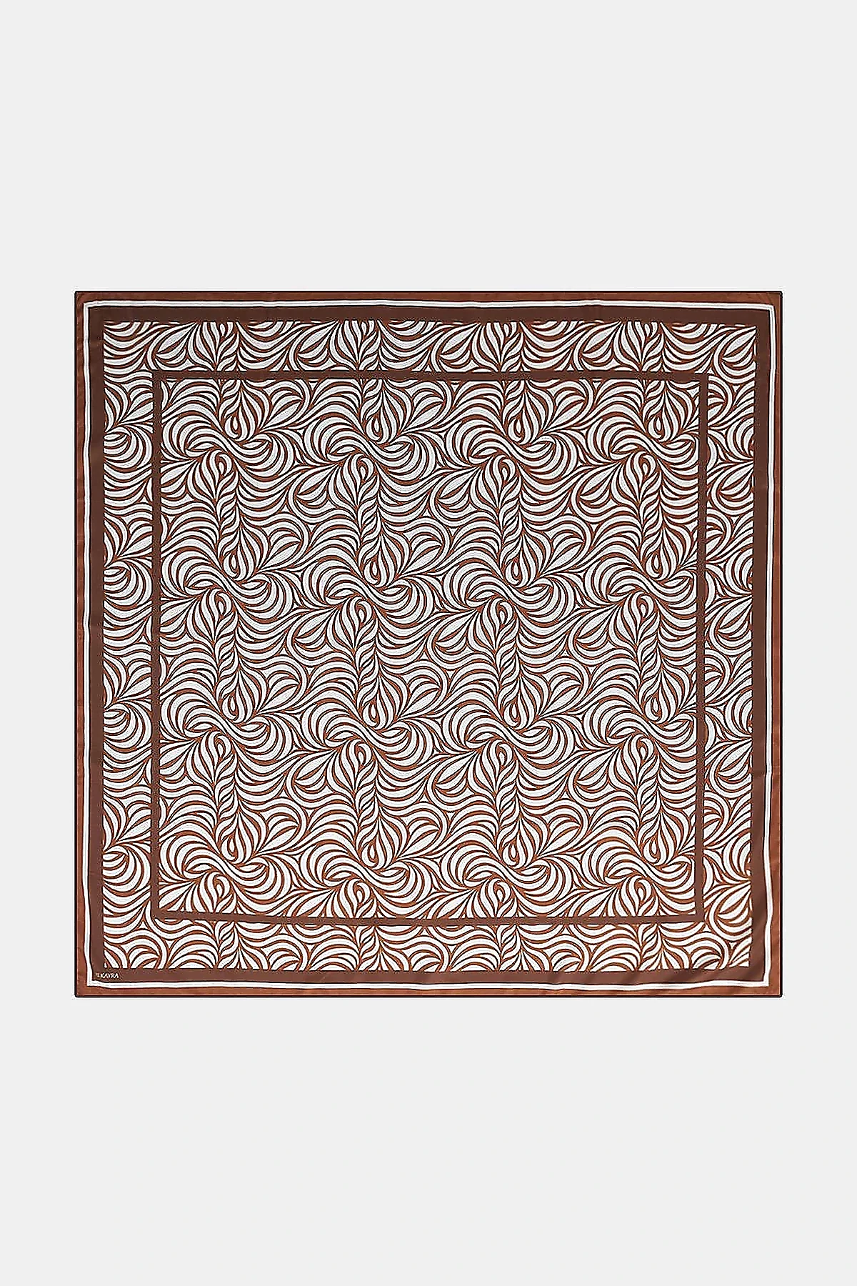 Wave Pattern Scarf Terracotta