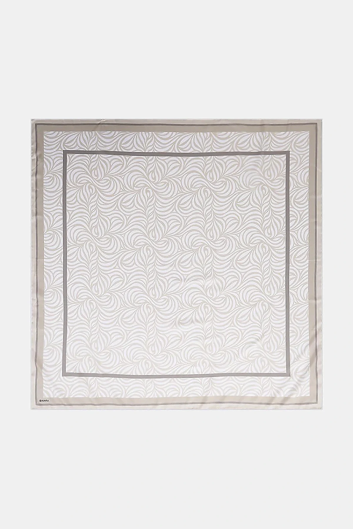 Wave Pattern Scarf Moss Green