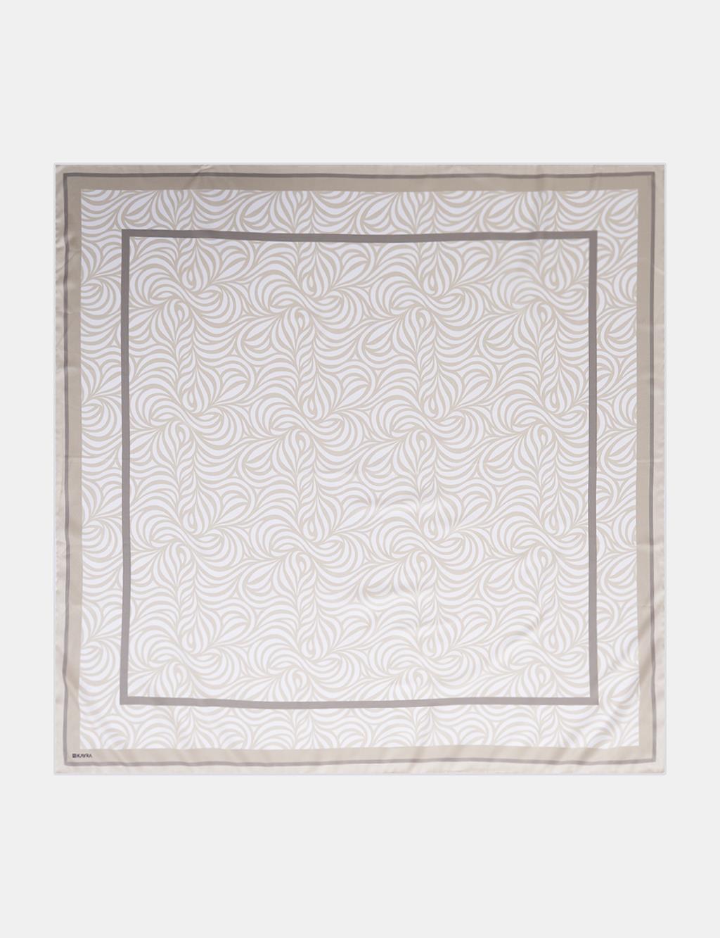 Wave Pattern Scarf Moss Green