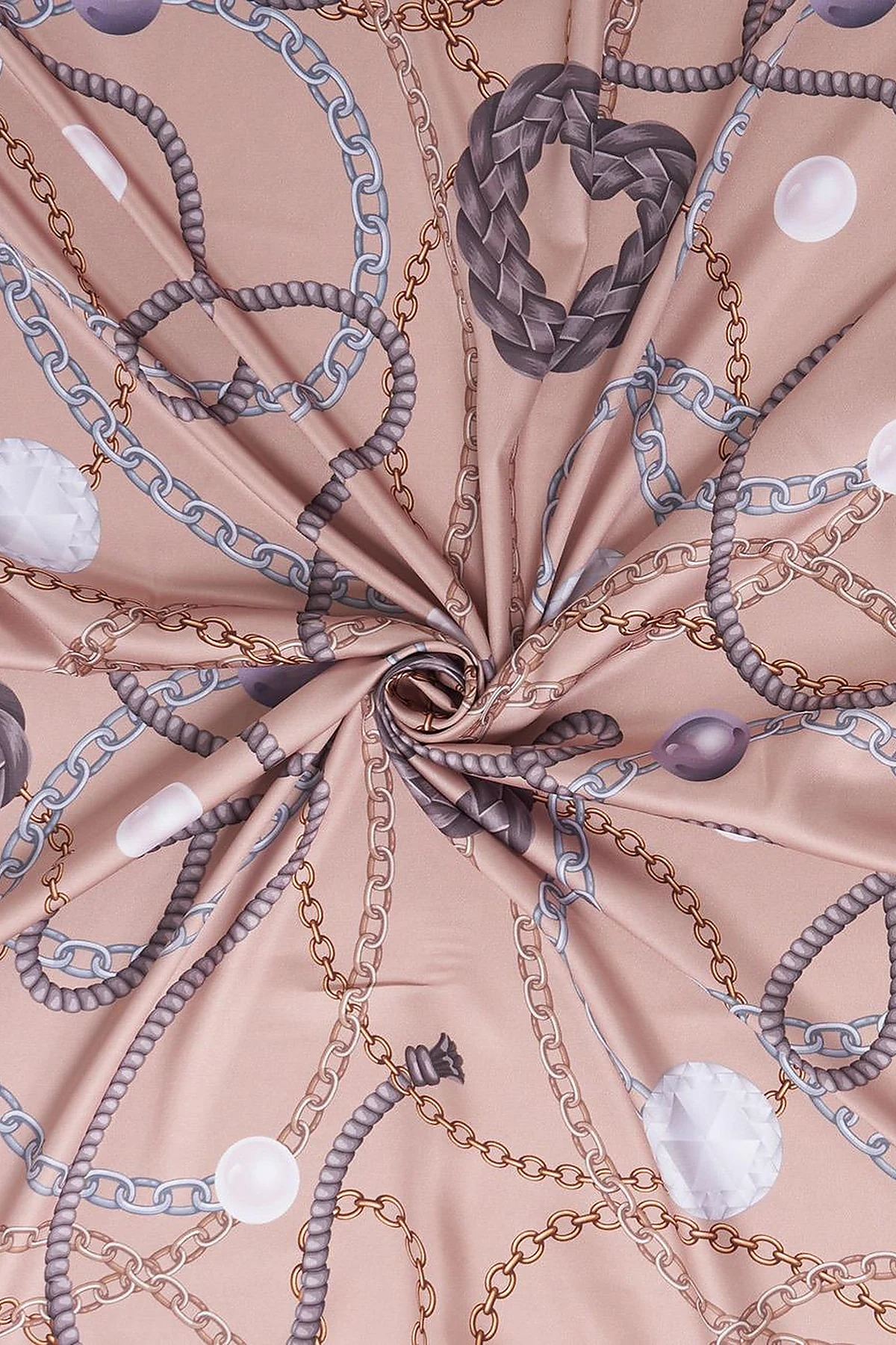 Heart Detail Scarf Beige
