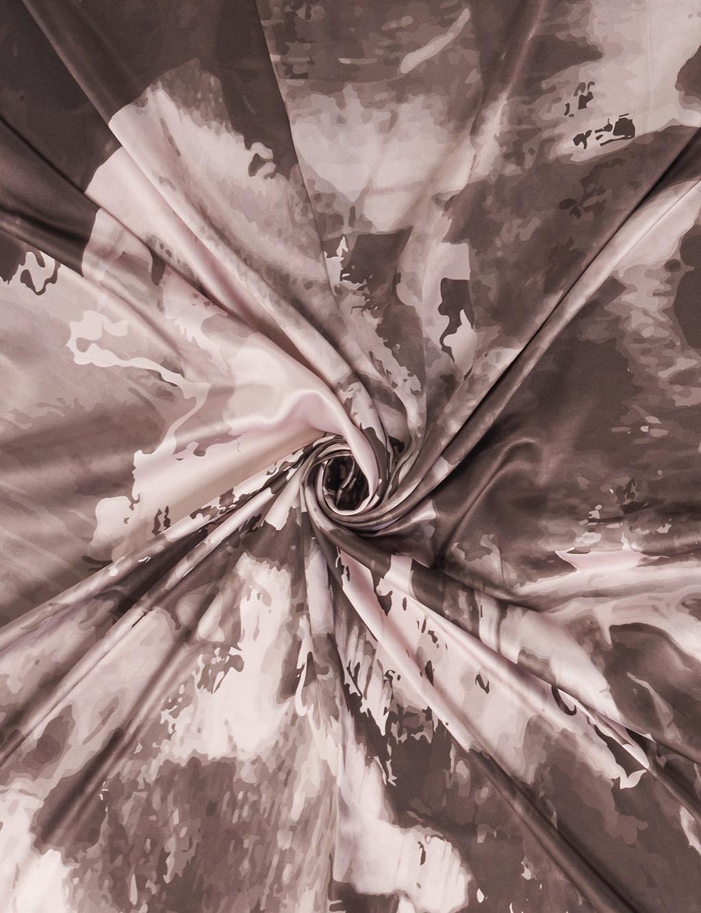Paint Pattern Scarf Dark Khaki