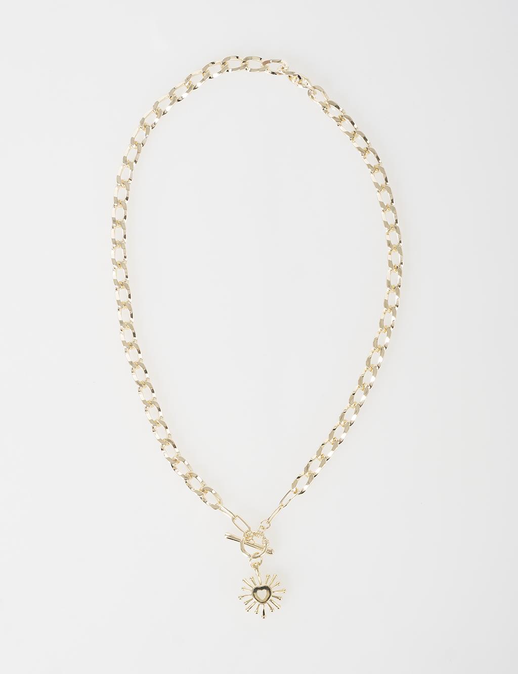 Figurine Chain Necklace Gold