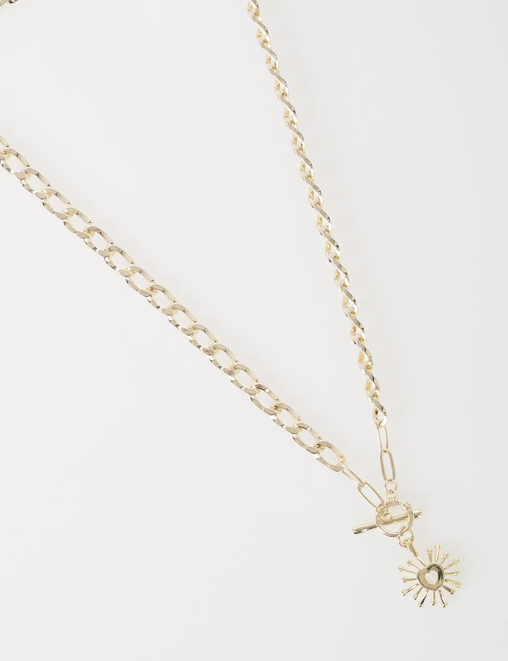 Figurine Chain Necklace Gold
