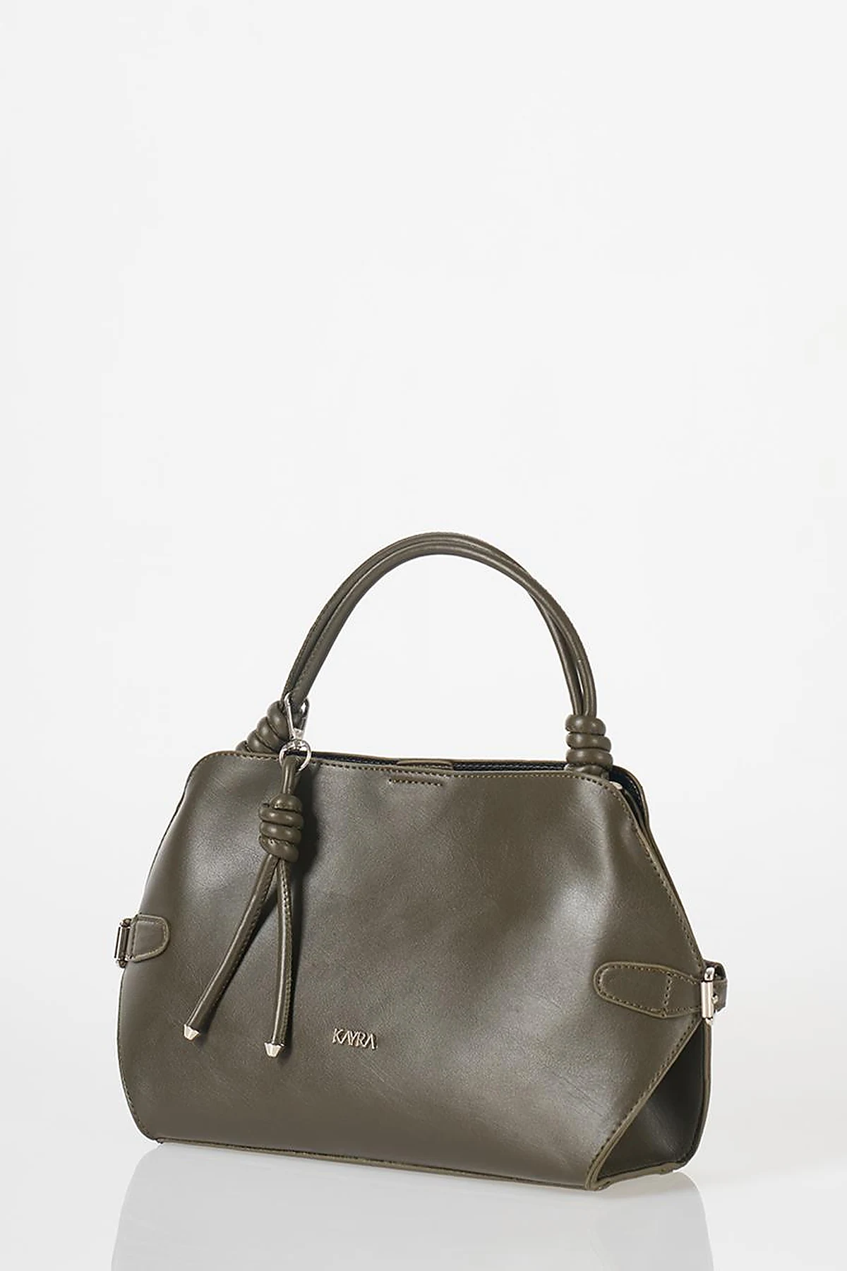 Knotted Detail Hobo Bag Khaki