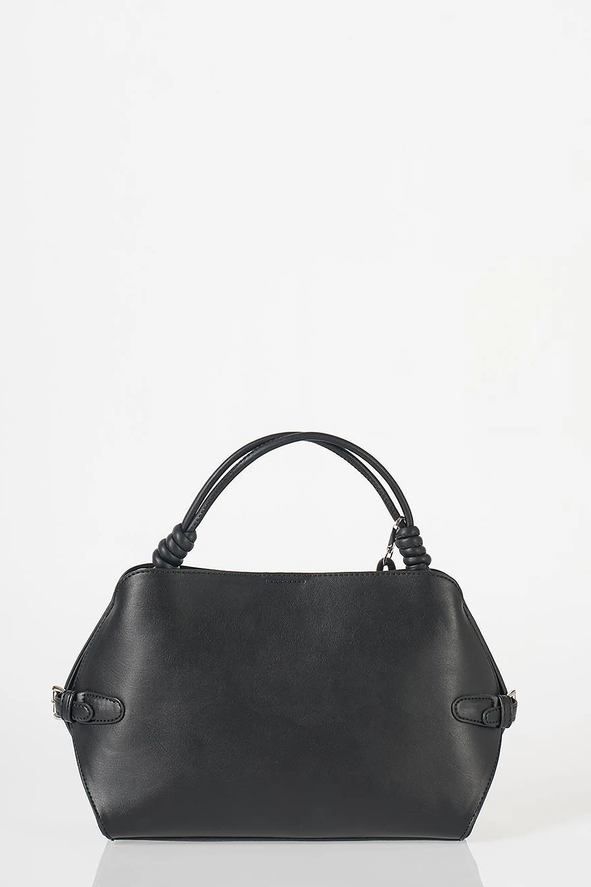 Knotted Detail Hobo Bag Black