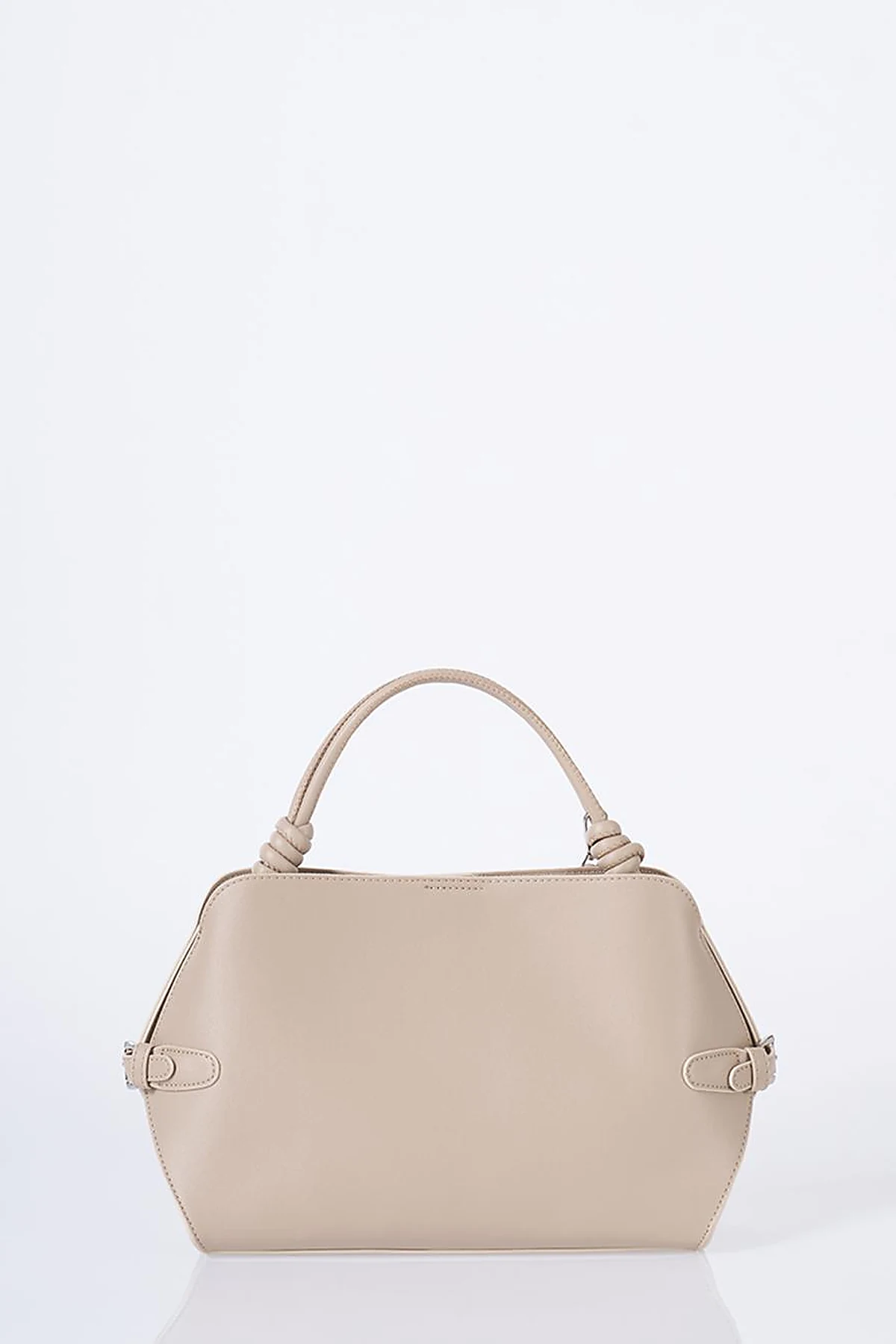 Knotted Detail Hobo Bag Mink