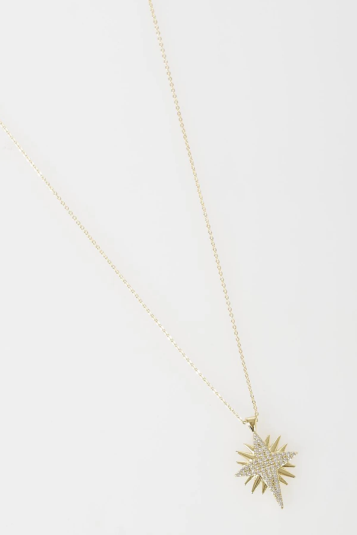 North Star Figure Necklace Gold