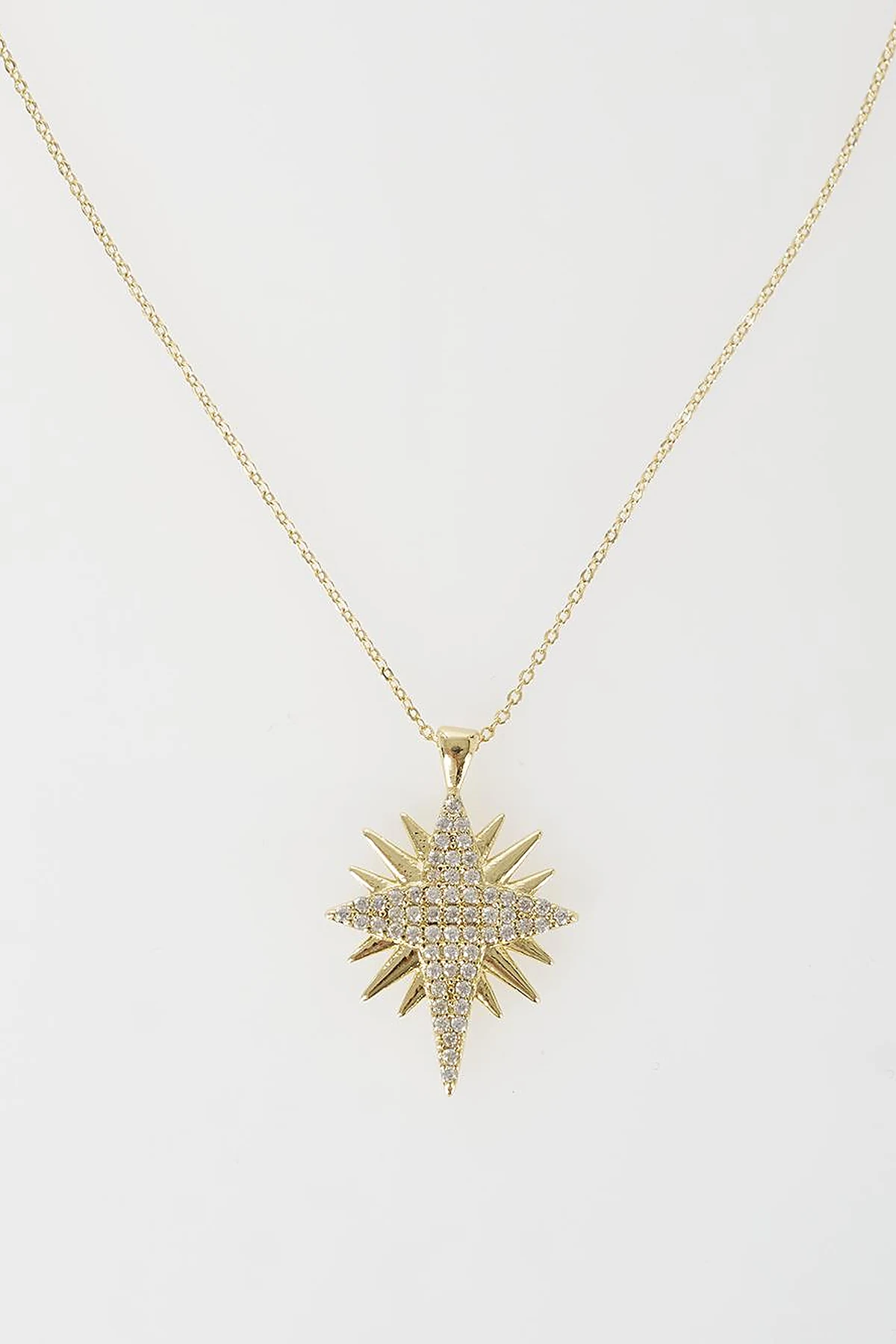 North Star Figure Necklace Gold