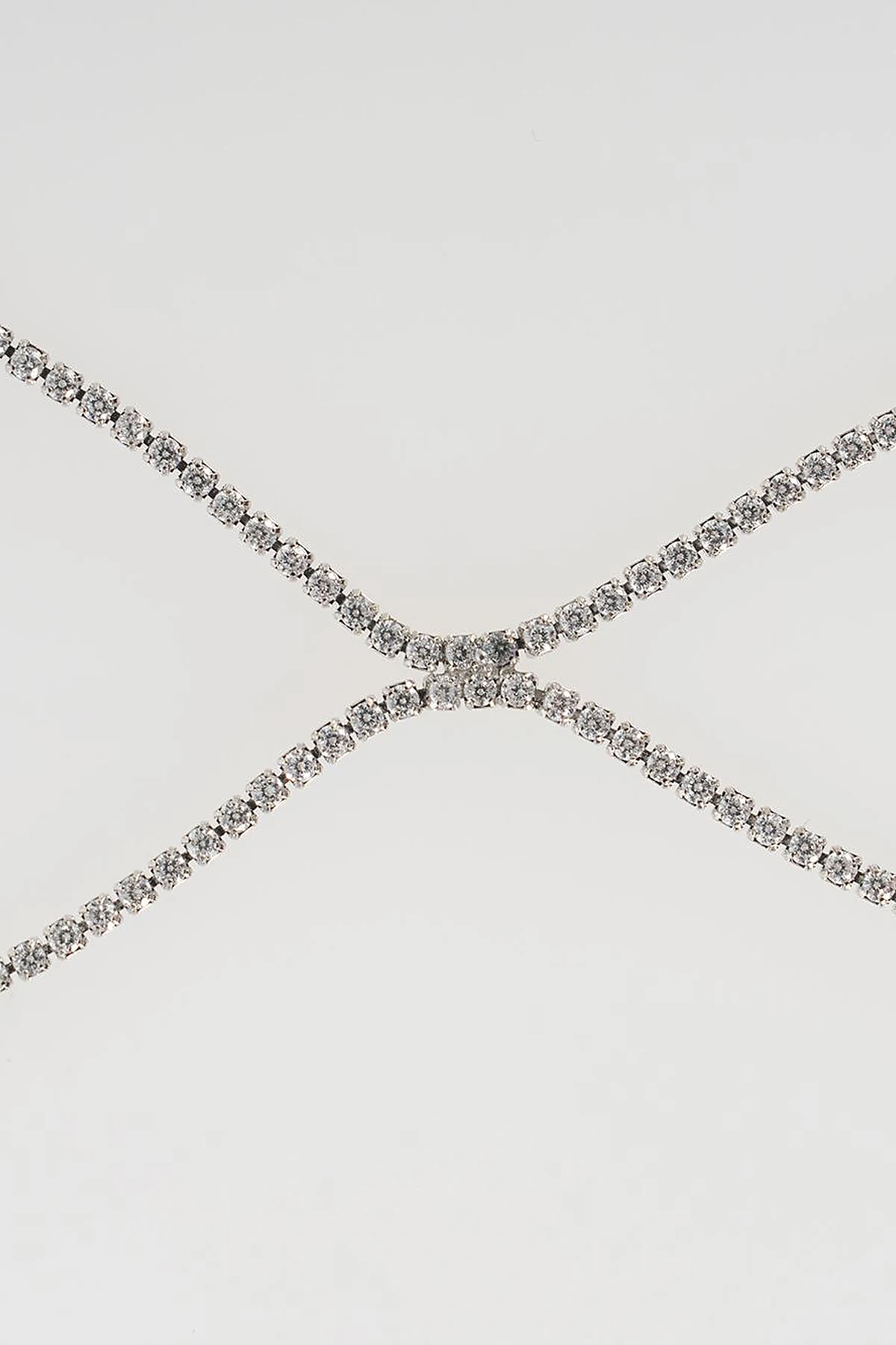 Zircon Stone Hand Chain Silver