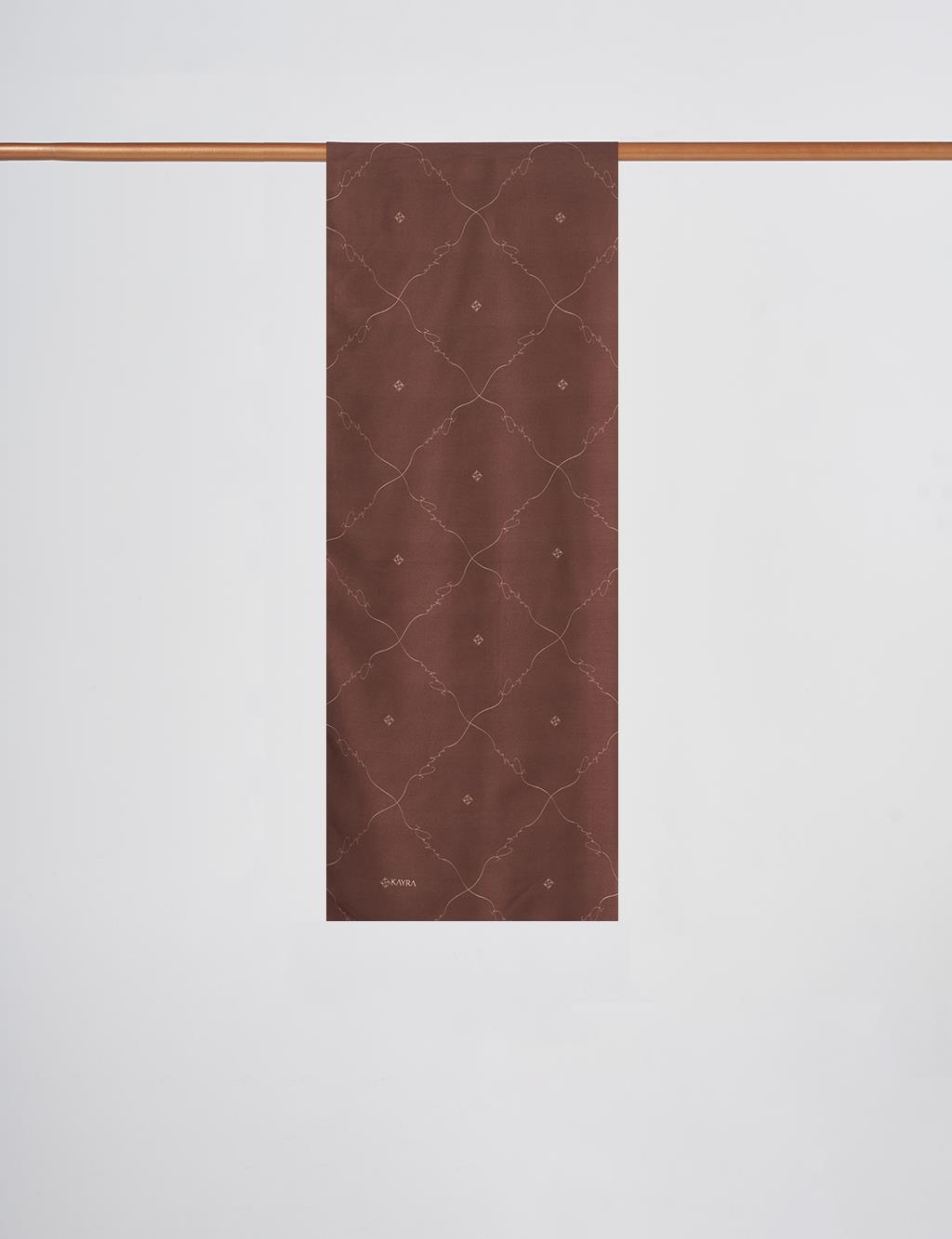Signature Figurine Monogram Shawl Espresso