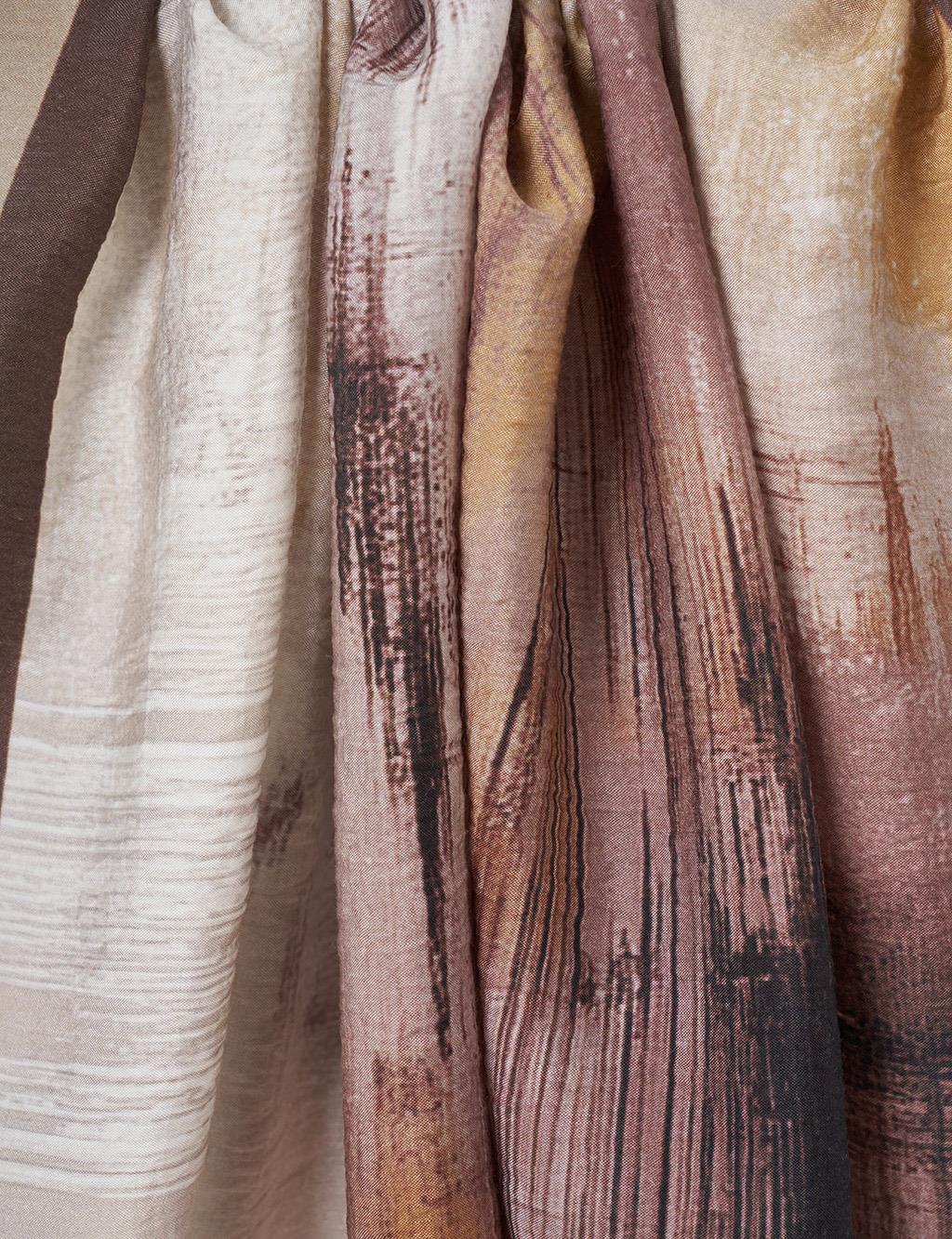 Paint Pattern Lyocell Shawl Stone