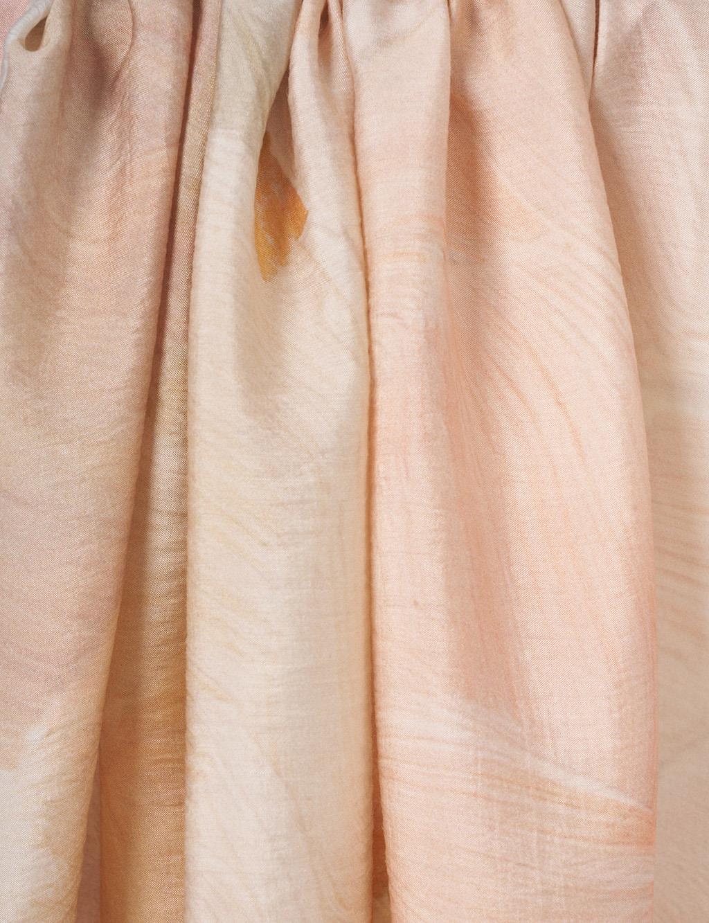 Abstract Pattern Lyocell Shawl Apricot