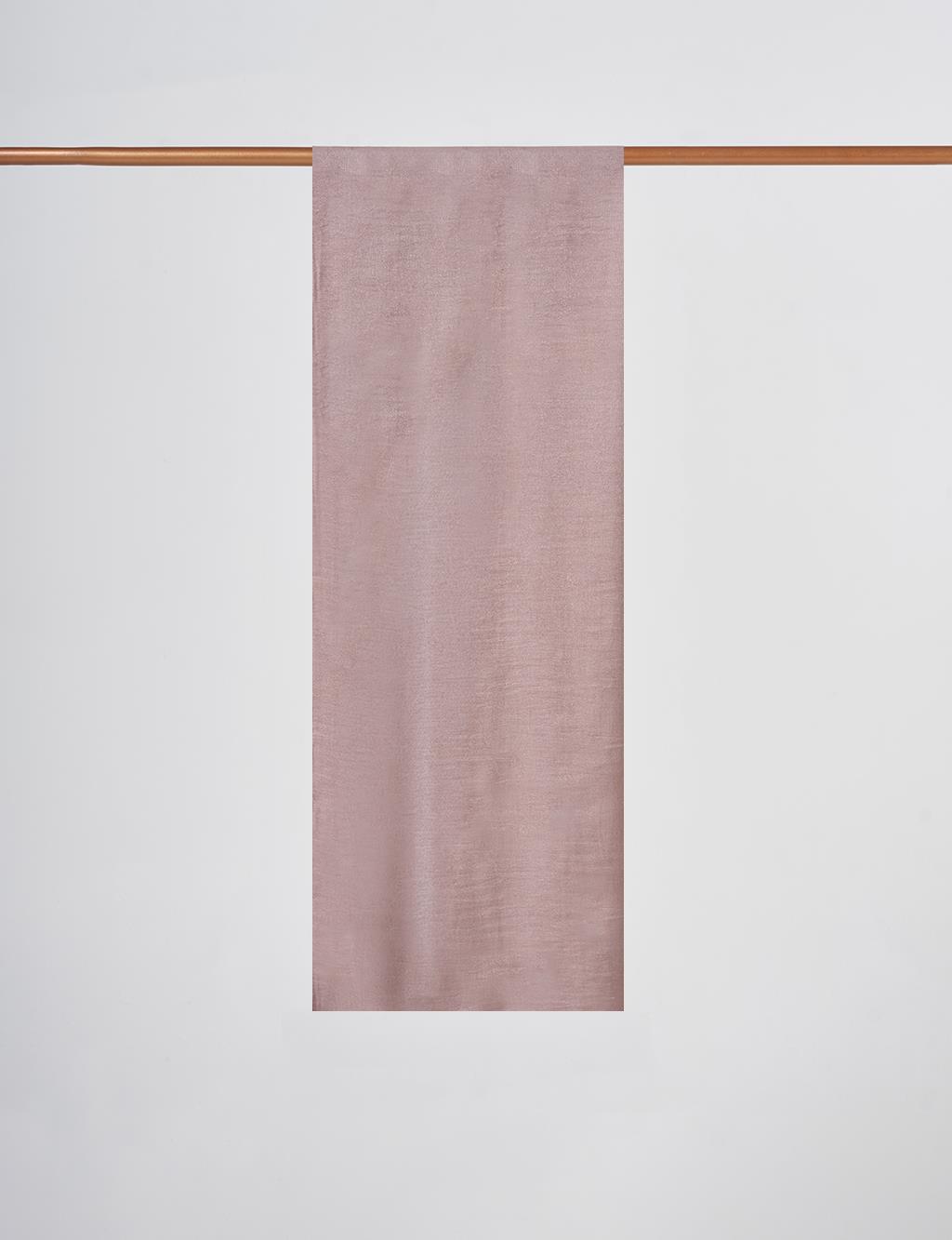 Glossy Striped Viscose Shawl Mink