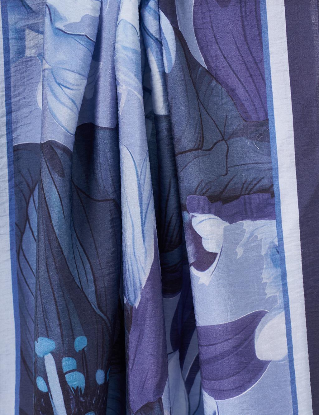 Floral Pattern Lyocell Shawl Kot