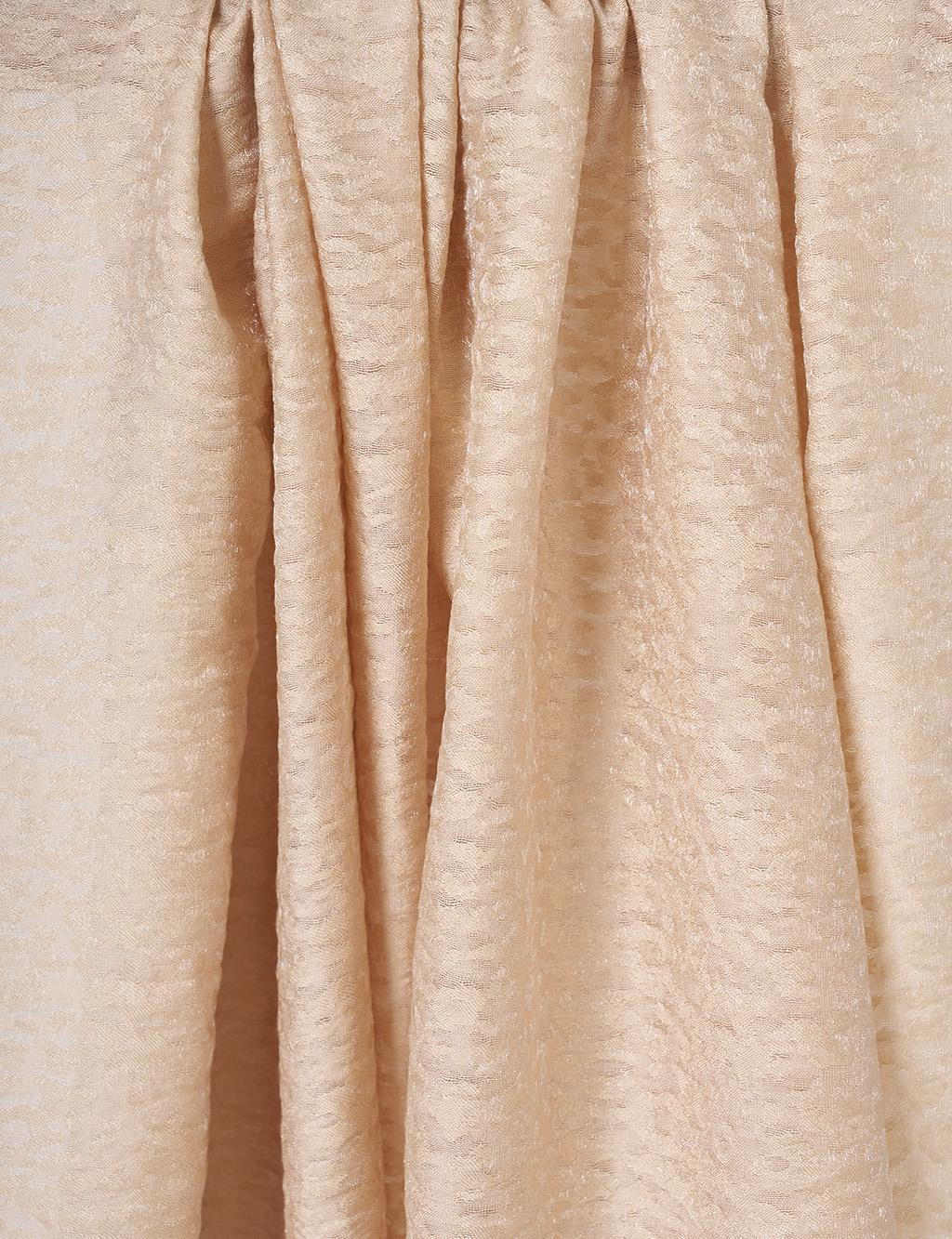 Textured Viscose Shawl Beige