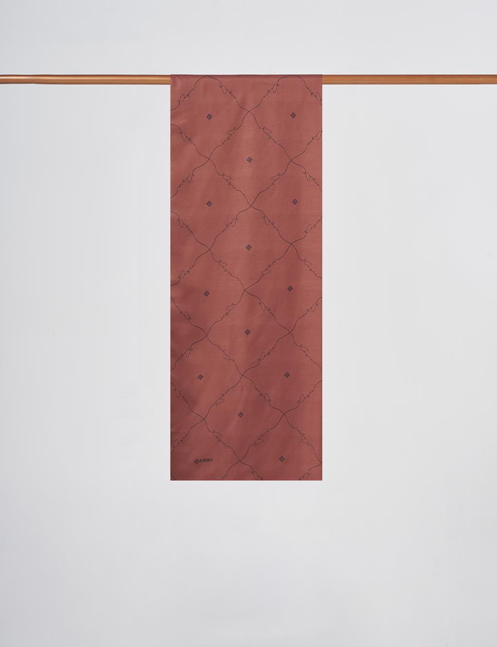Signature Figurine Monogram Shawl Bitter Brown