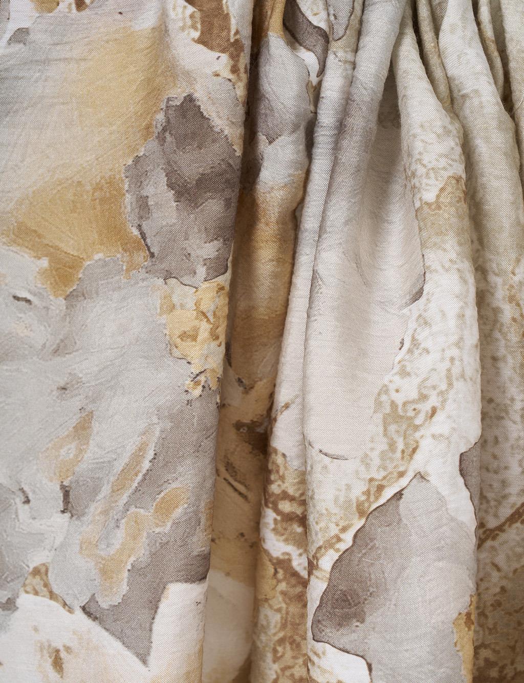 Watercolor Pattern Lyocell Shawl Earth Tone