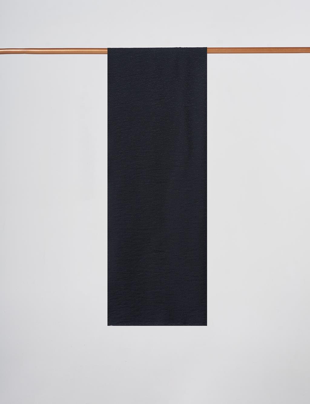 Textured Viscose Shawl Black