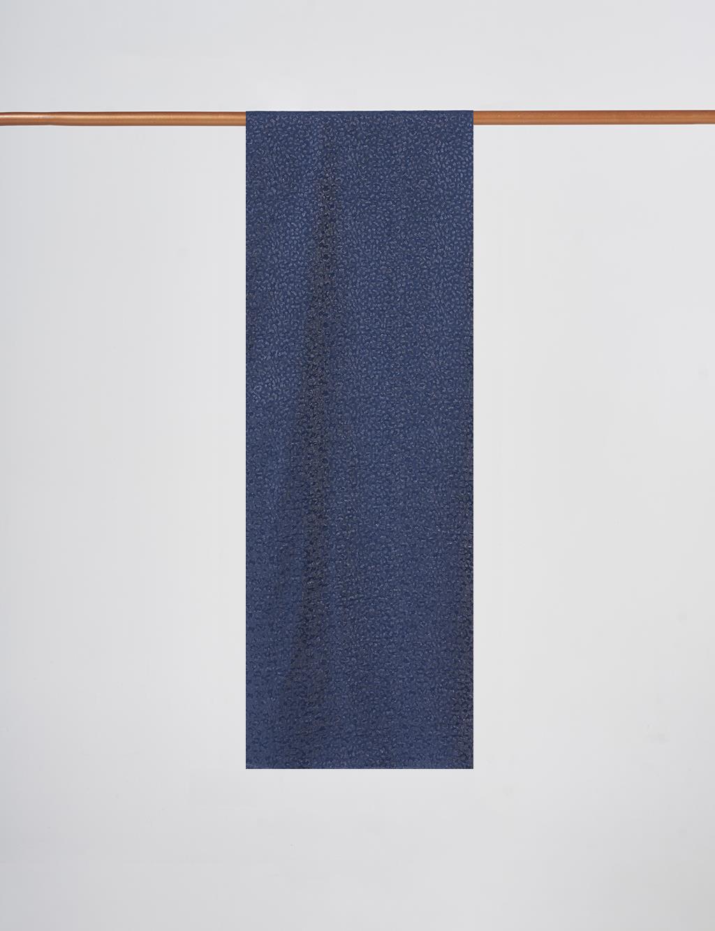 Textured Viscose Shawl Navy