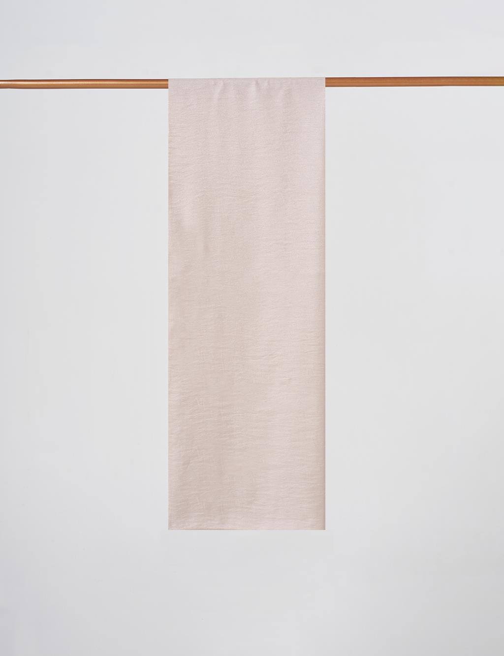Glossy Striped Viscose Shawl Stone