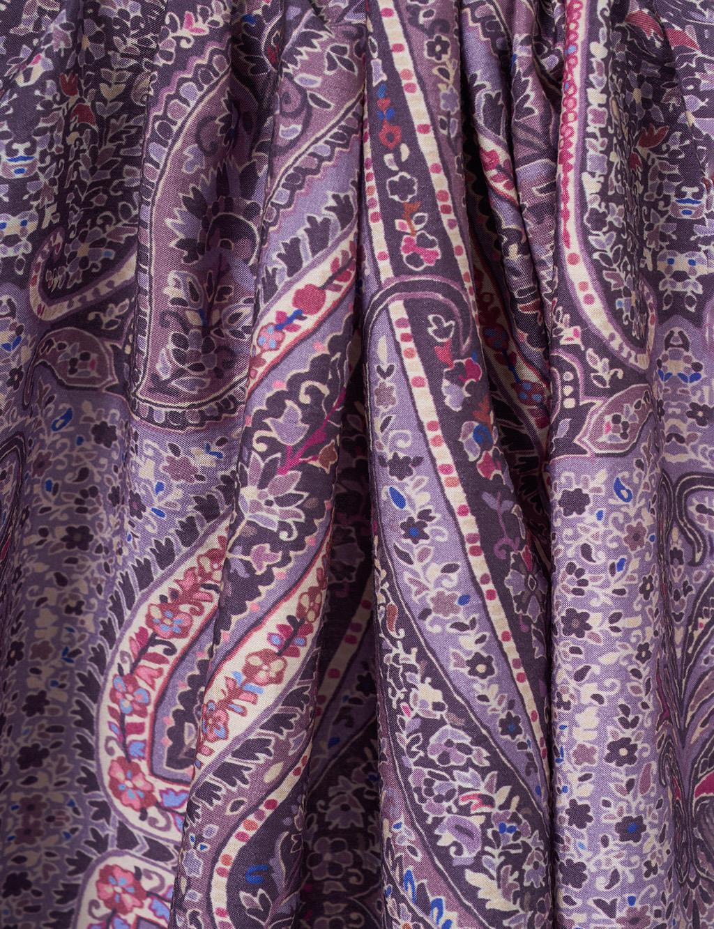 Mixed Pattern Lyocell Shawl Purple