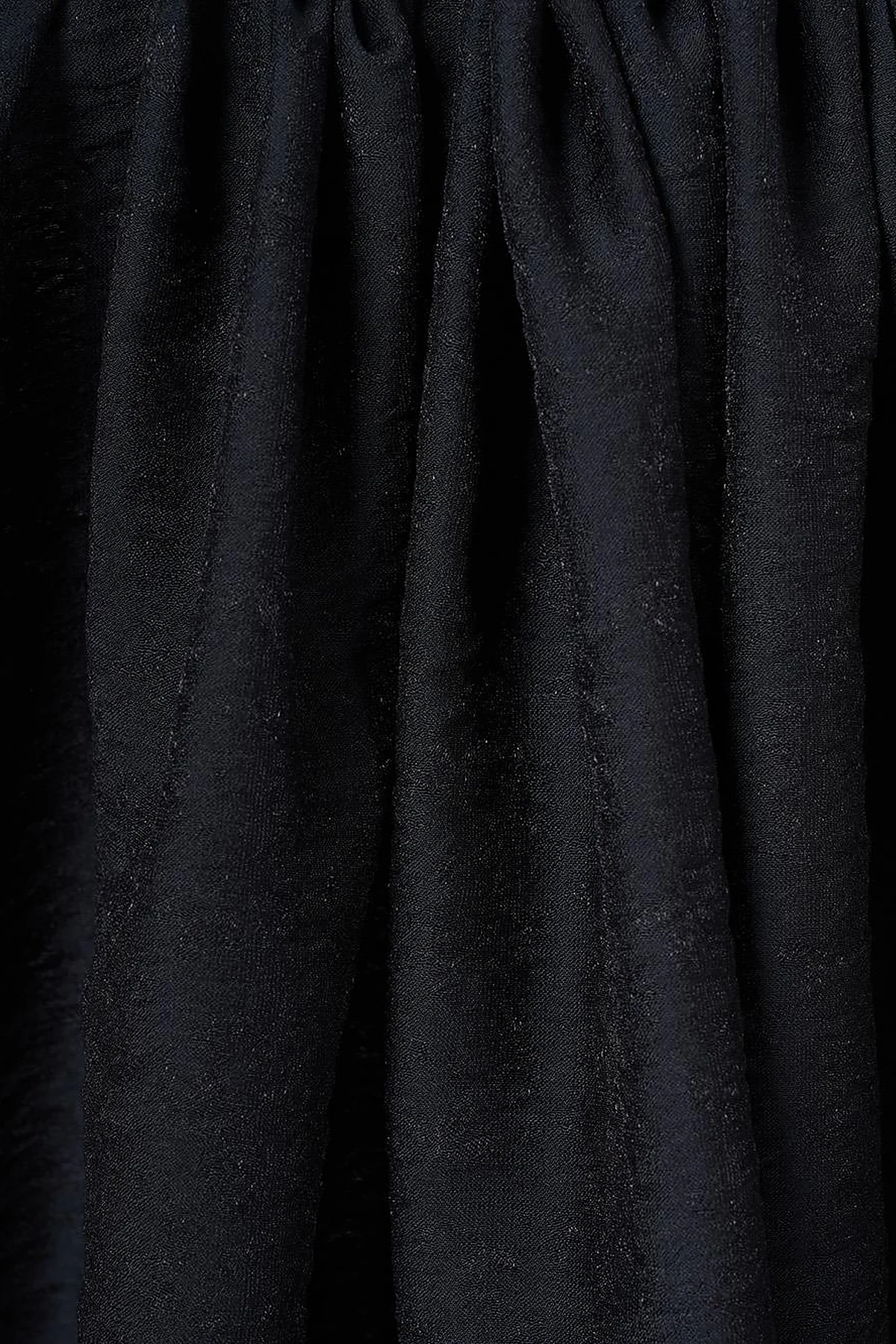 Floral Pattern Viscose Shawl Black