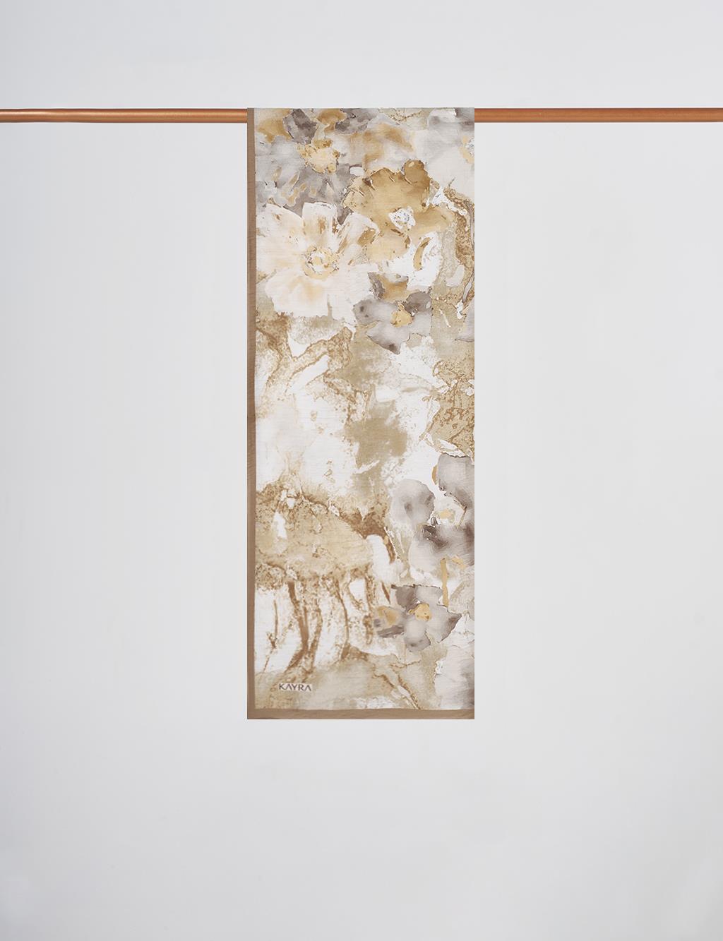 Watercolor Pattern Lyocell Shawl Earth Tone