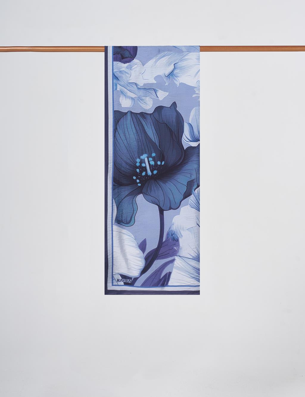 Floral Pattern Lyocell Shawl Kot