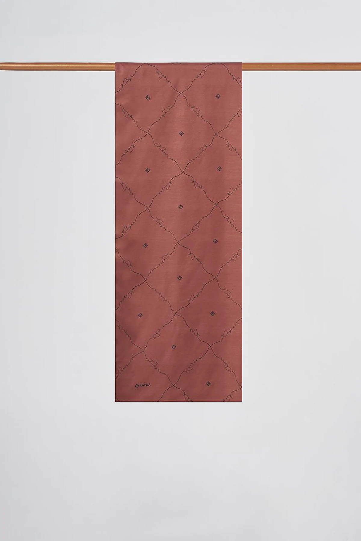 Signature Figurine Monogram Shawl Bitter Brown
