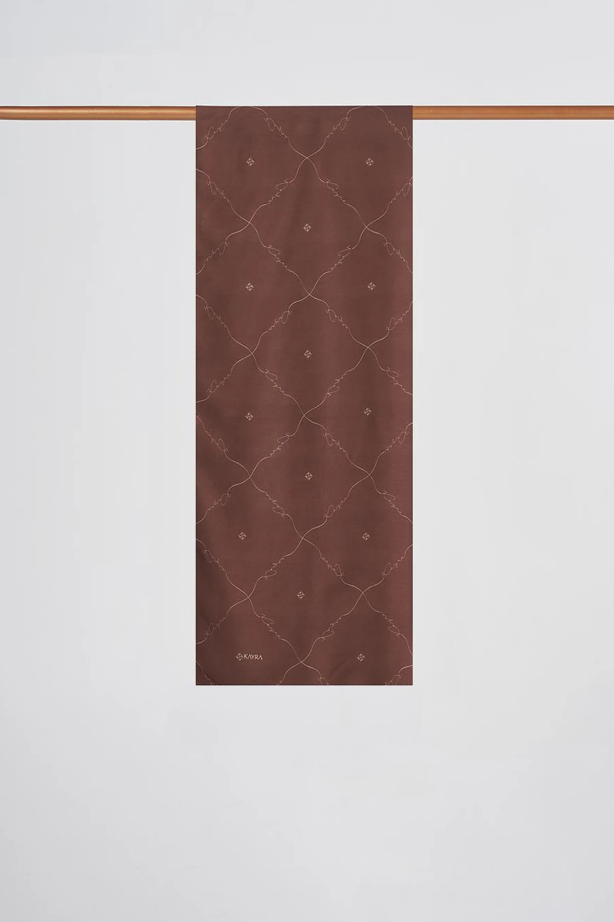 Signature Figurine Monogram Shawl Espresso