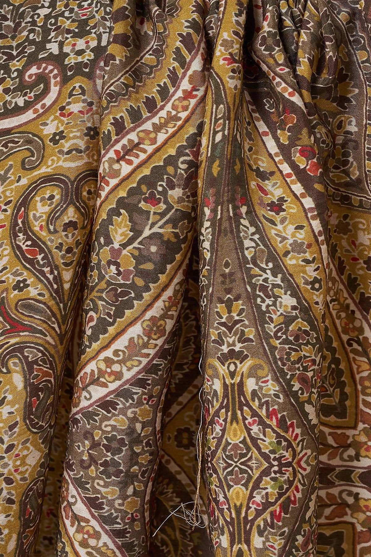 Mixed Pattern Lyocell Shawl Brown