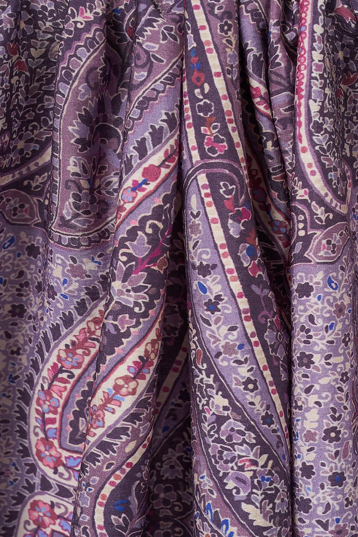 Mixed Pattern Lyocell Shawl Purple