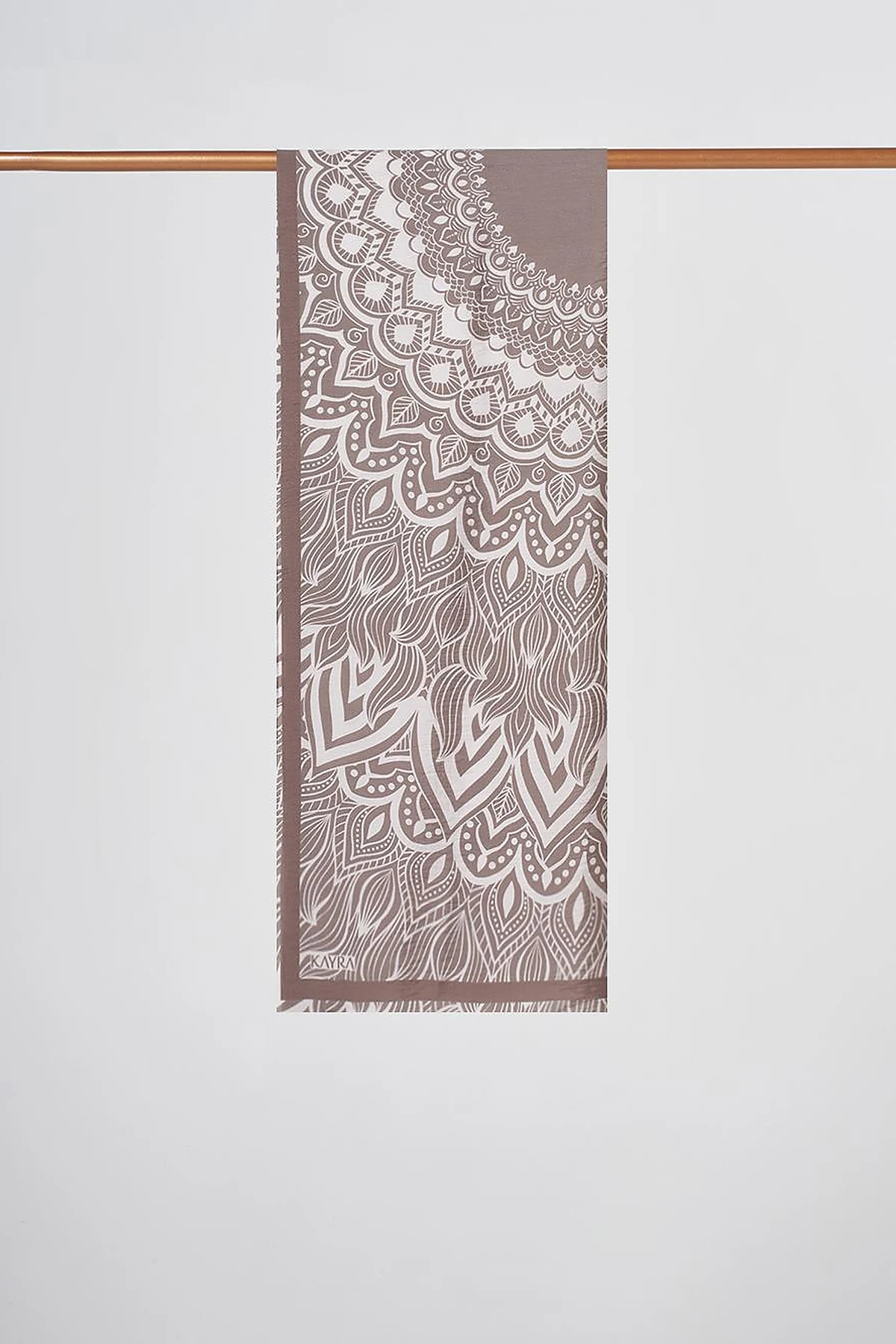 Mystic Patterned Lyocell Shawl Mink