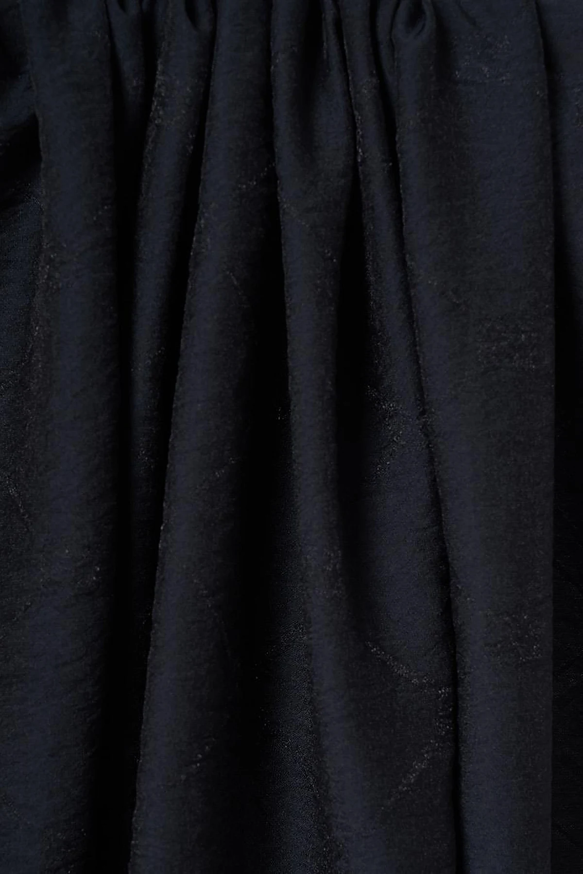 Monogram Pattern Viscose Shawl Black