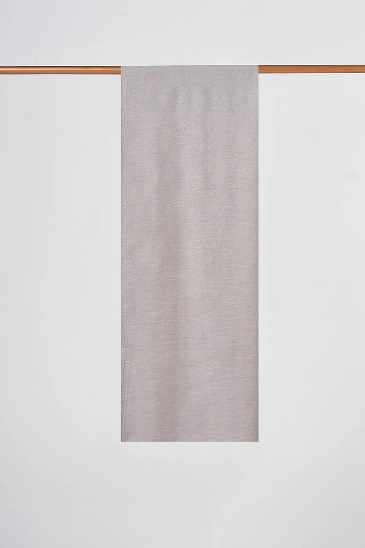Glossy Striped Viscose Shawl Silver