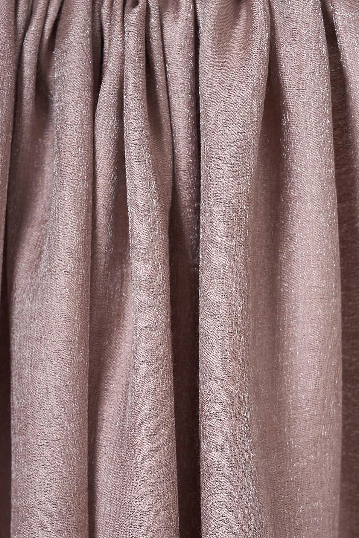 Glossy Striped Viscose Shawl Mink
