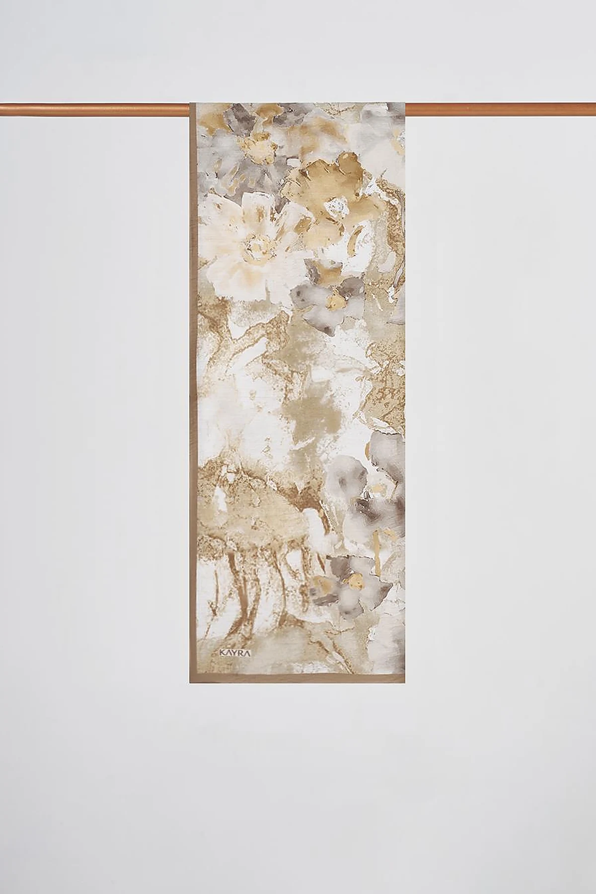 Watercolor Pattern Lyocell Shawl Earth Tone