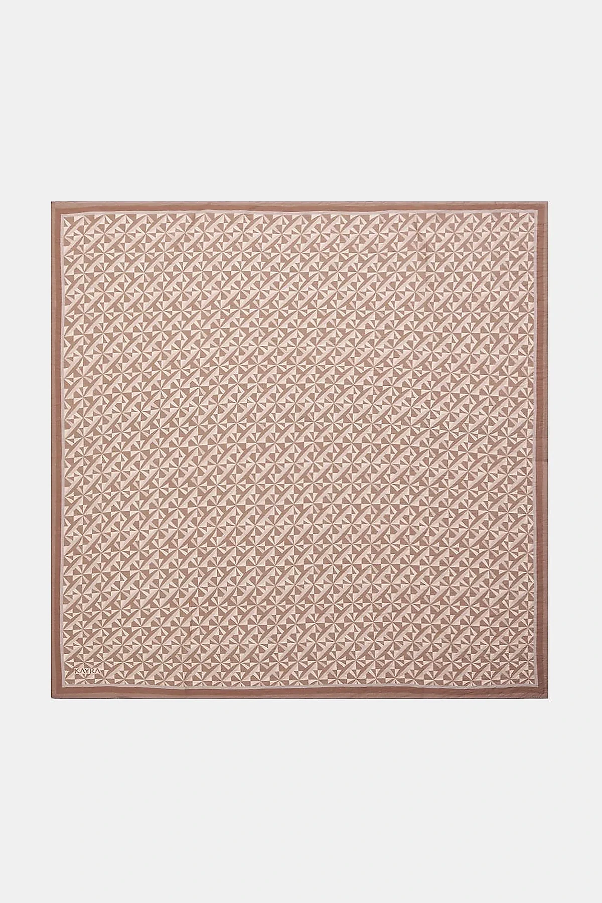 100% Lyocell Monogram Patterned Scarf Powder Pink