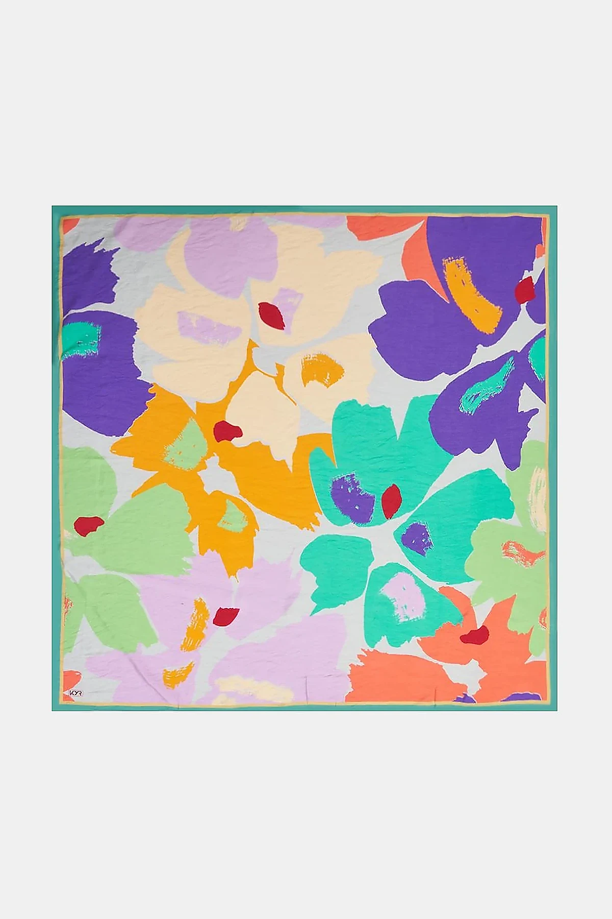 Leaf Pattern Viscose Scarf Lilac