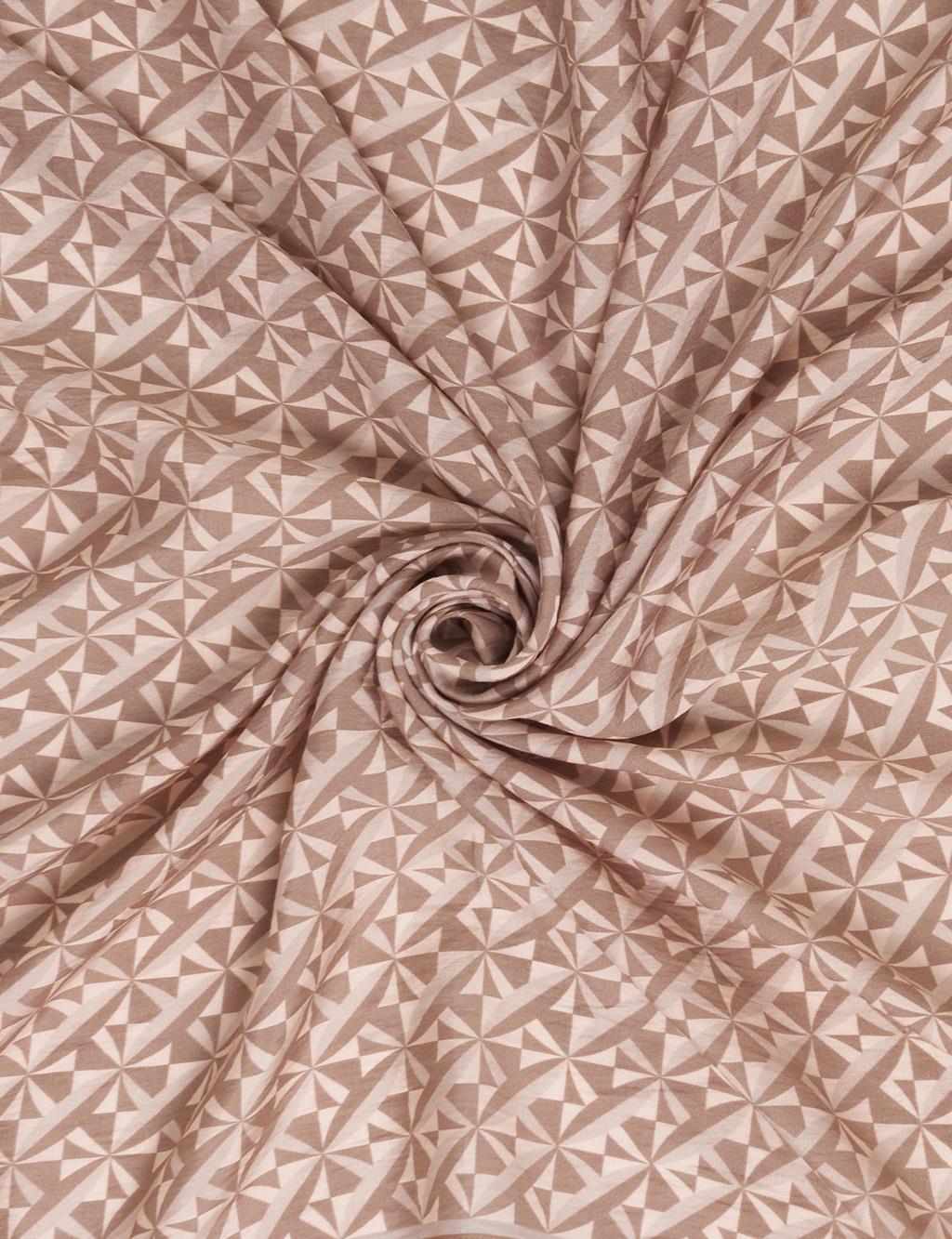 100% Lyocell Monogram Patterned Scarf Powder Pink