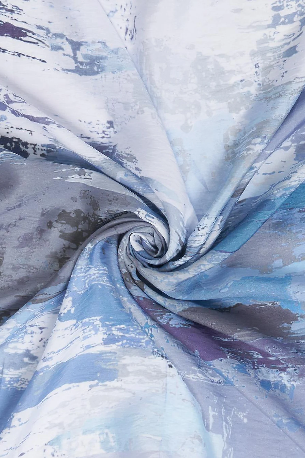 Abstract Patterned Scarf Indigo