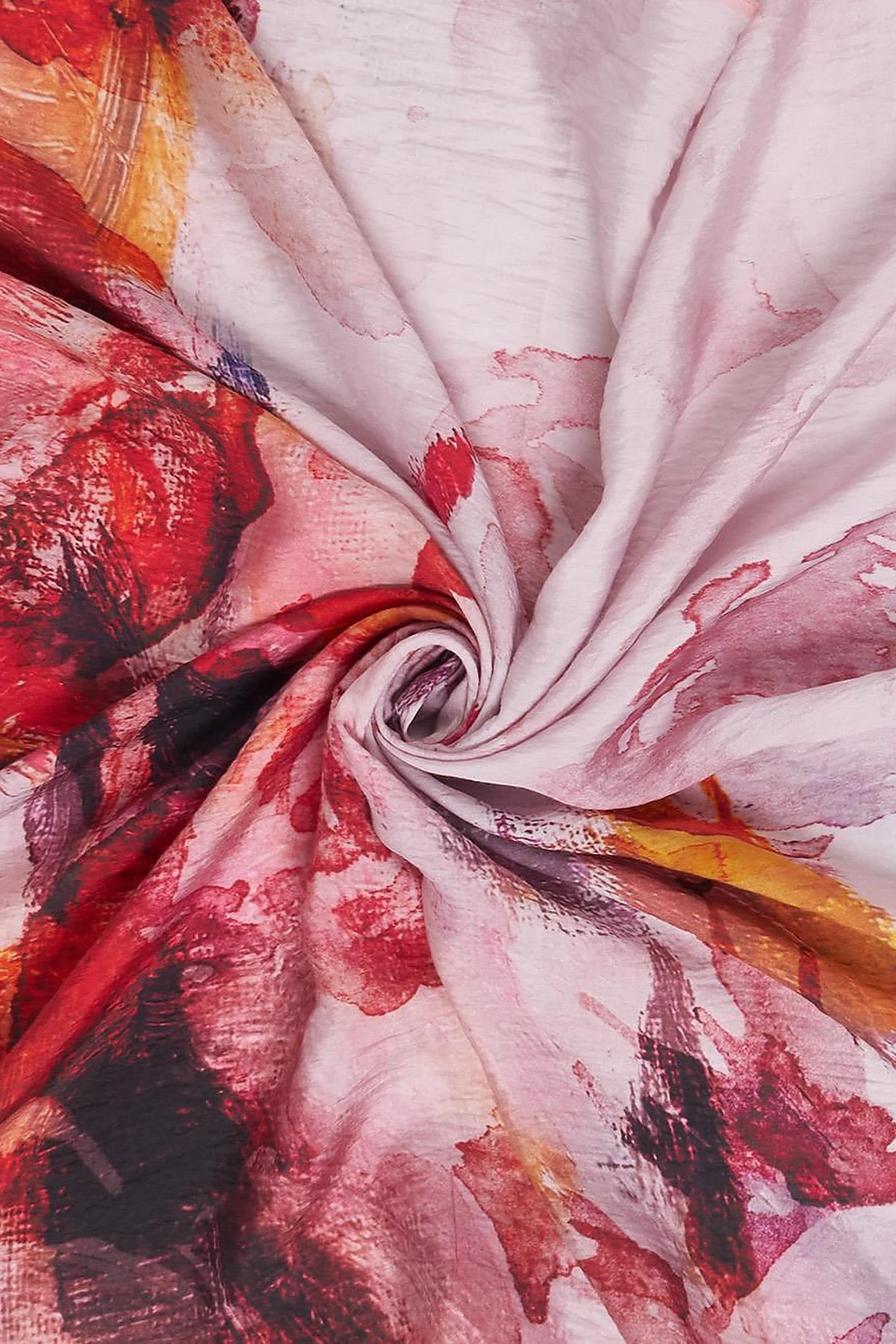 100% Lyocell Rose Patterned Scarf Rose Pink