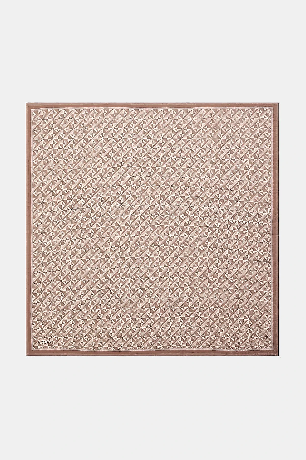 100% Lyocell Monogram Patterned Scarf Powder Pink
